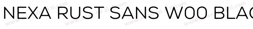 Nexa Rust Sans W00 Blac字体转换